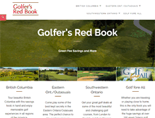 Tablet Screenshot of golfersredbook.ca